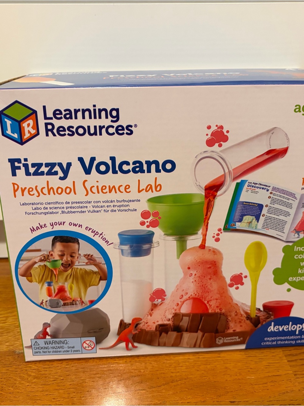 Fizzy Volcano Preschool Science Lab - Pink Foam Volcano Kit